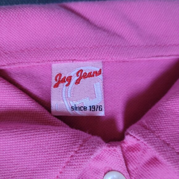 Vintage Jag Jeans Polo Shirt, Small Size, Pink - Picture 2 of 2